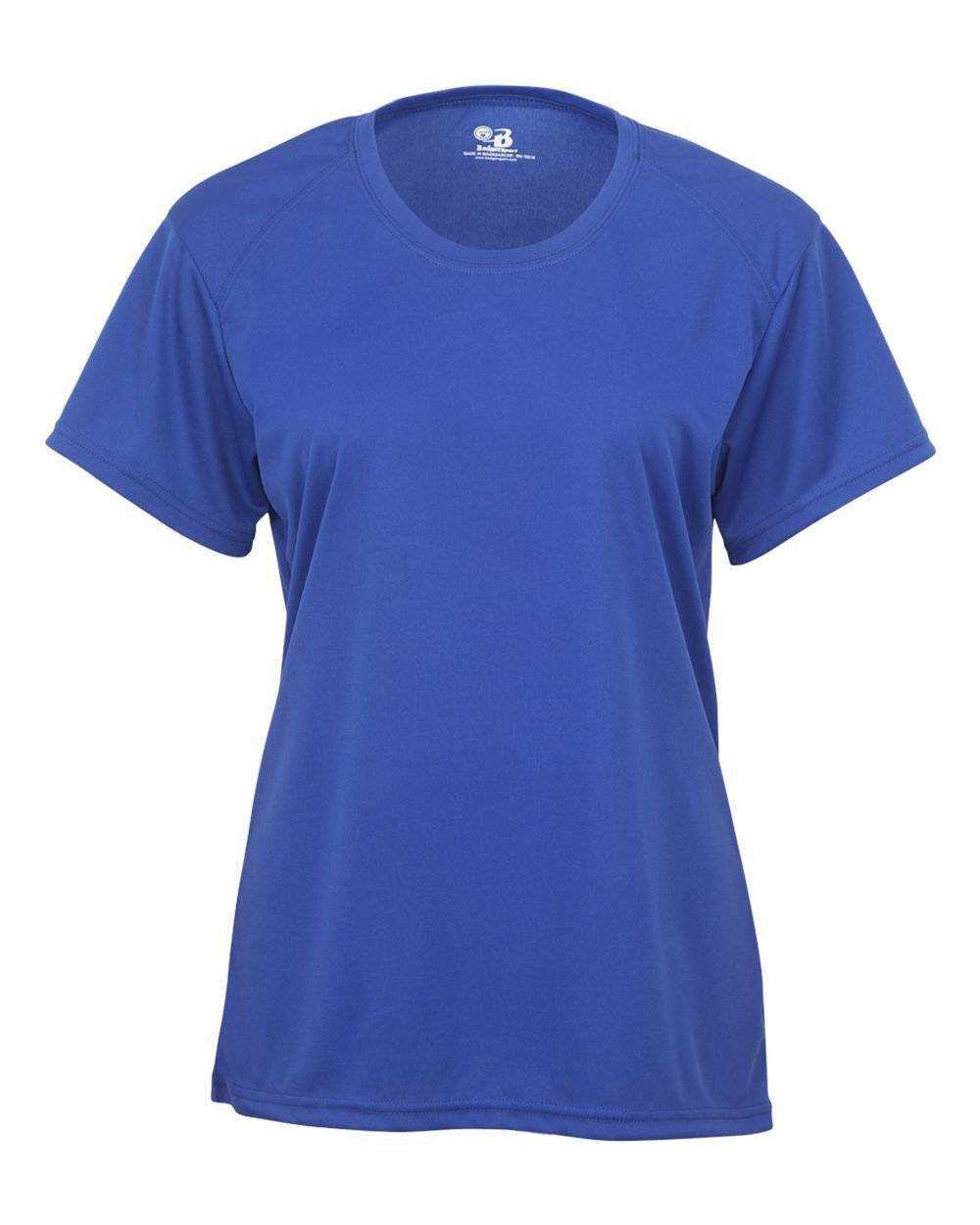 Badger Sport 4160 Ladies B-Core Tee - Royal - HIT a Double - 1