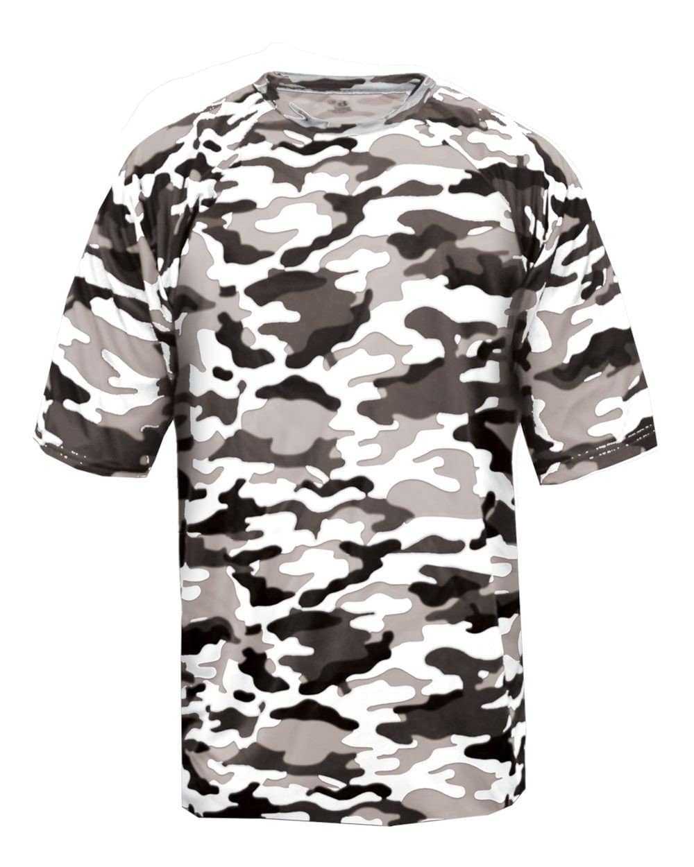 Badger Sport 4181 Camo Adult Tee - White Camo - HIT a Double - 1
