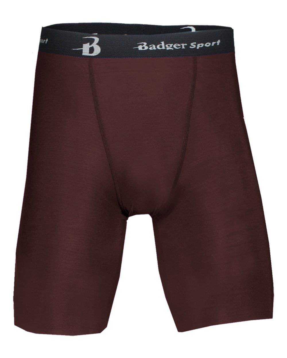 Badger Sport 4607 B-Fit Compression Short - Maroon - HIT a Double - 1