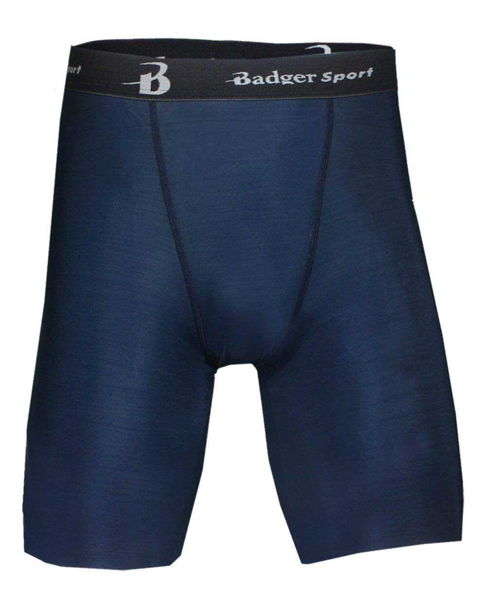 Badger Sport 4607 B-Fit Compression Short - Navy - HIT a Double - 1