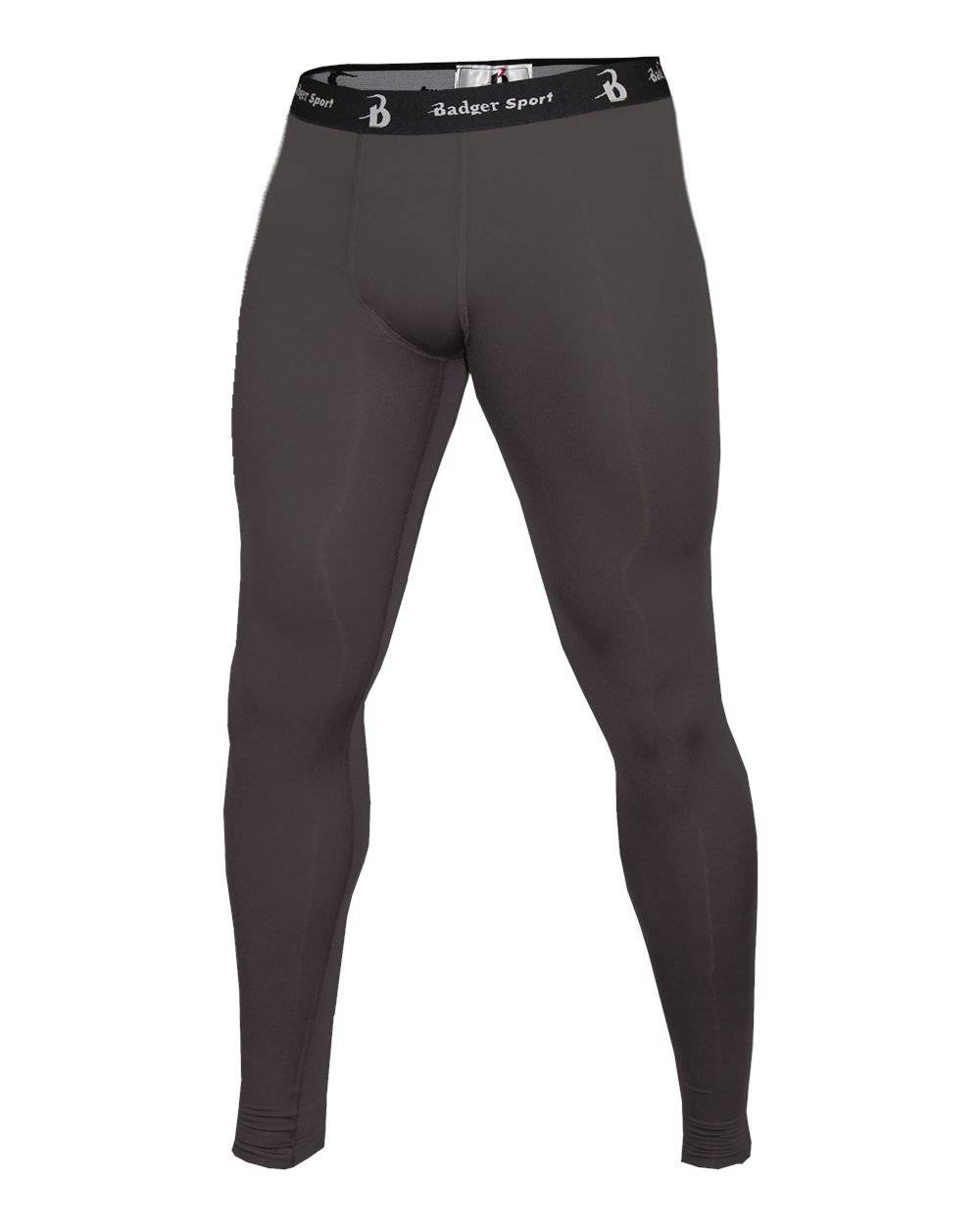 Badger Sport 4610 Full Length Compression Tight - Graphite - HIT a Double - 1