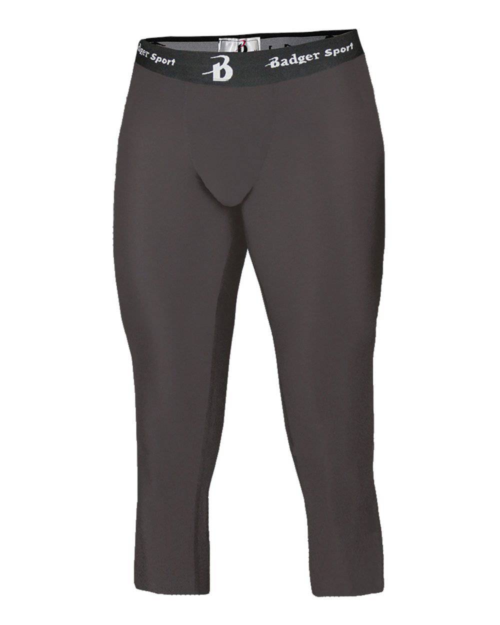 Badger Sport 4611 Calf Length Compression Tight - Graphite - HIT a Double - 1