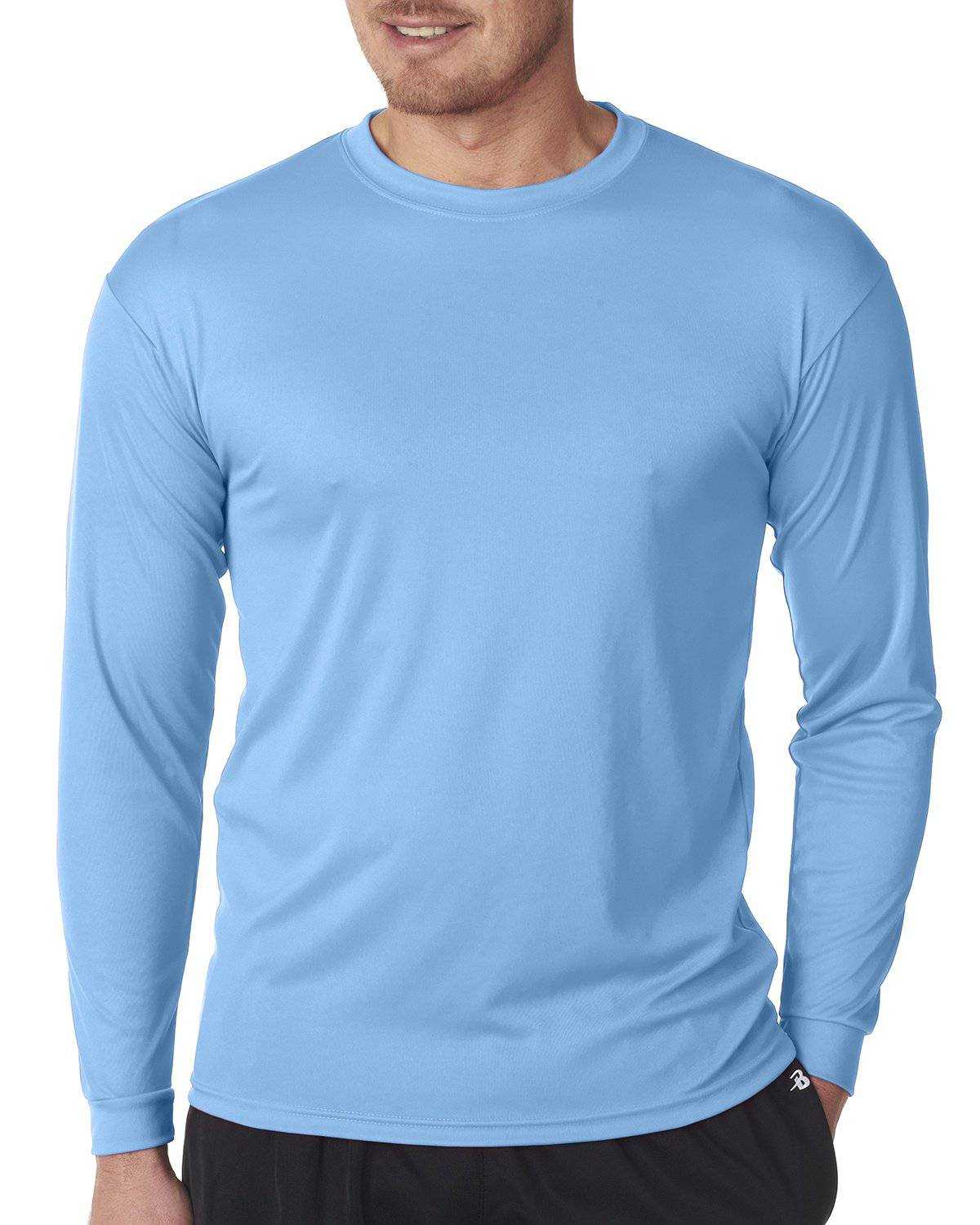 C2 Sport 5104 Long Sleeve Performance Tee - Columbia Blue - HIT a Double - 1