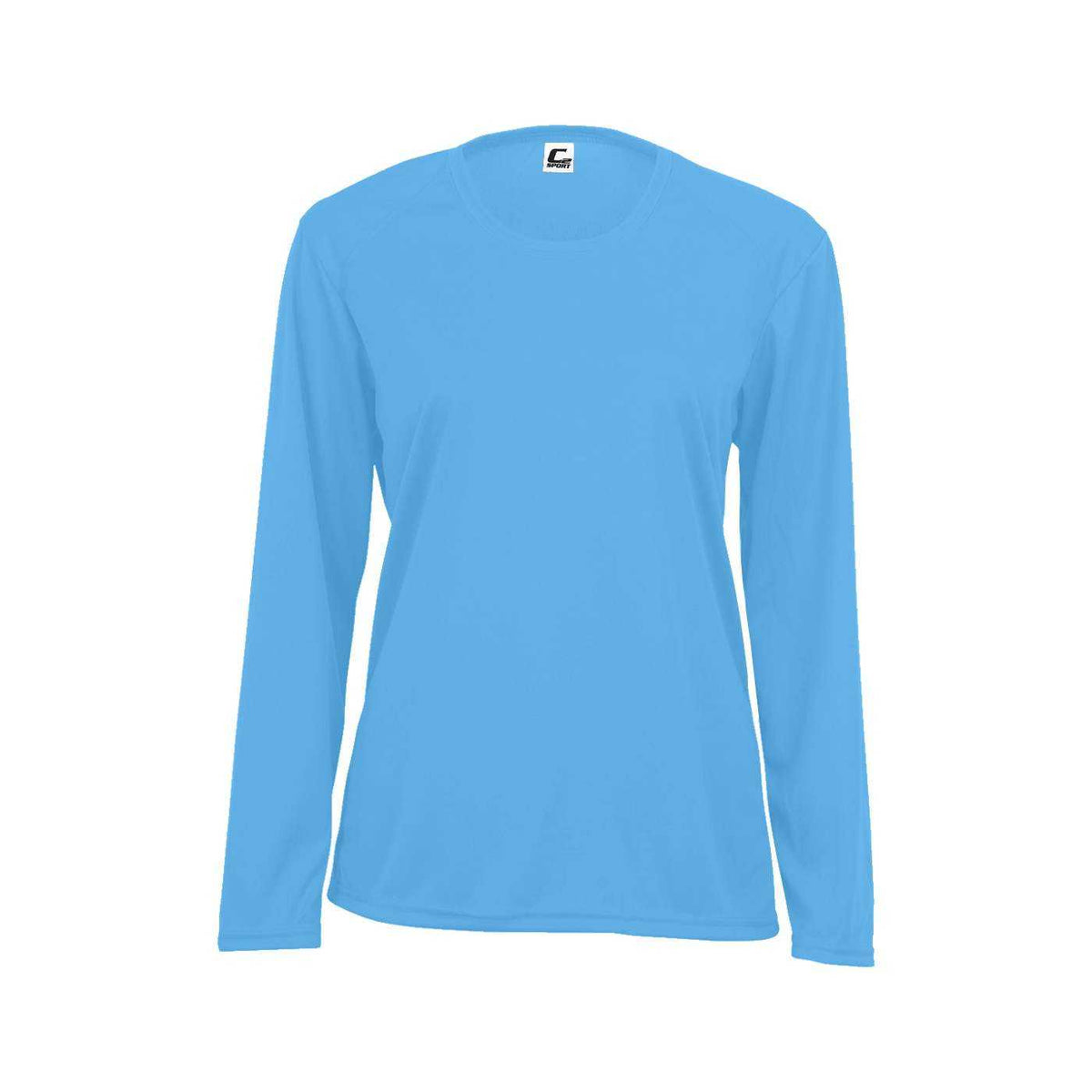 C2 Sport 5104 Long Sleeve Performance Tee - Columbia Blue - HIT a Double - 2