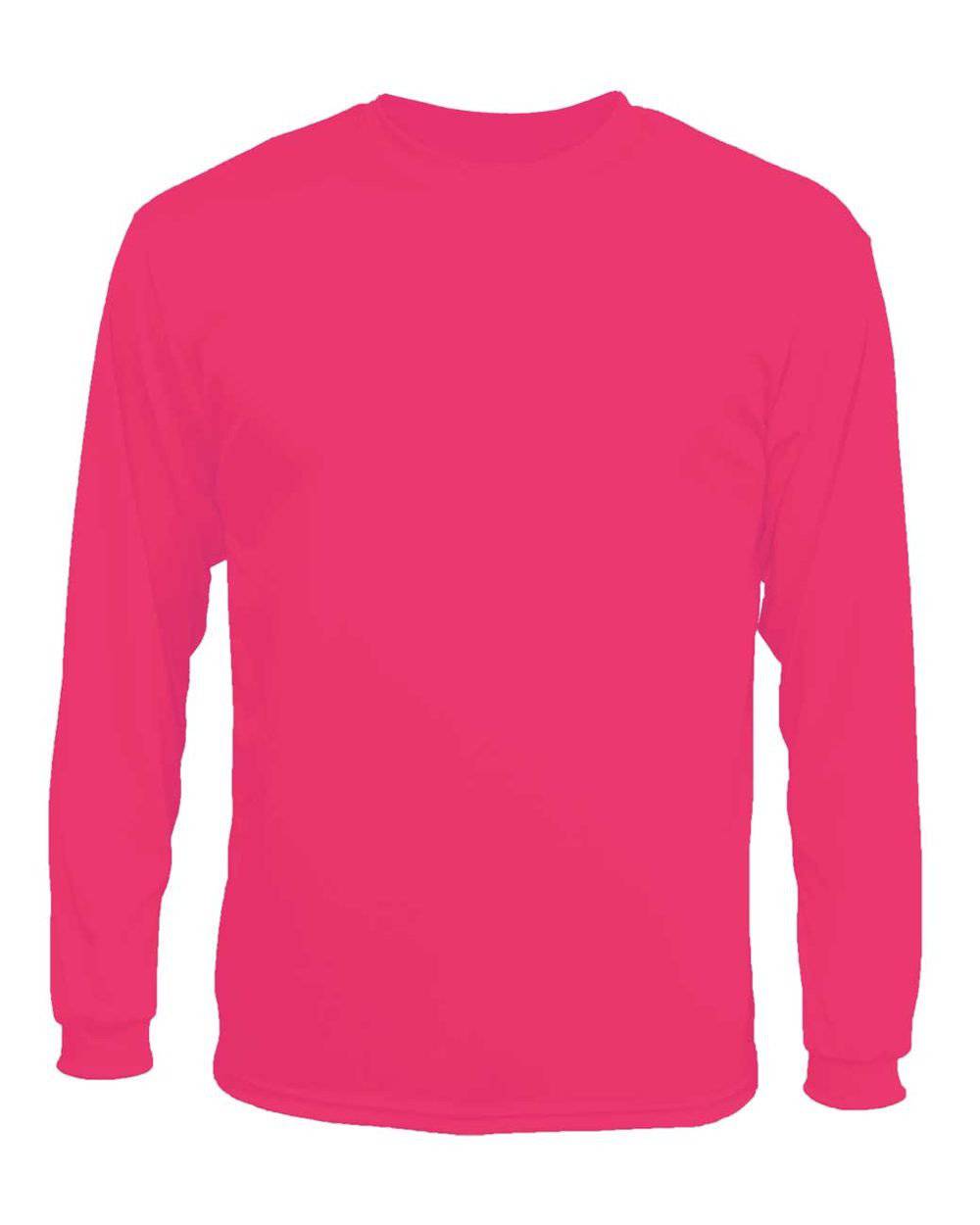 C2 Sport 5104 Long Sleeve Performance Tee - Hot Pink - HIT a Double - 1