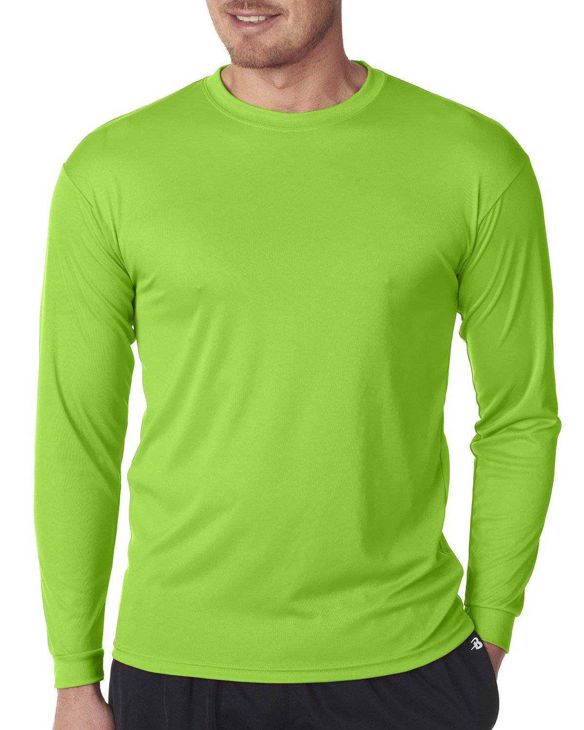 C2 Sport 5104 Long Sleeve Performance Tee - Lime - HIT a Double - 1