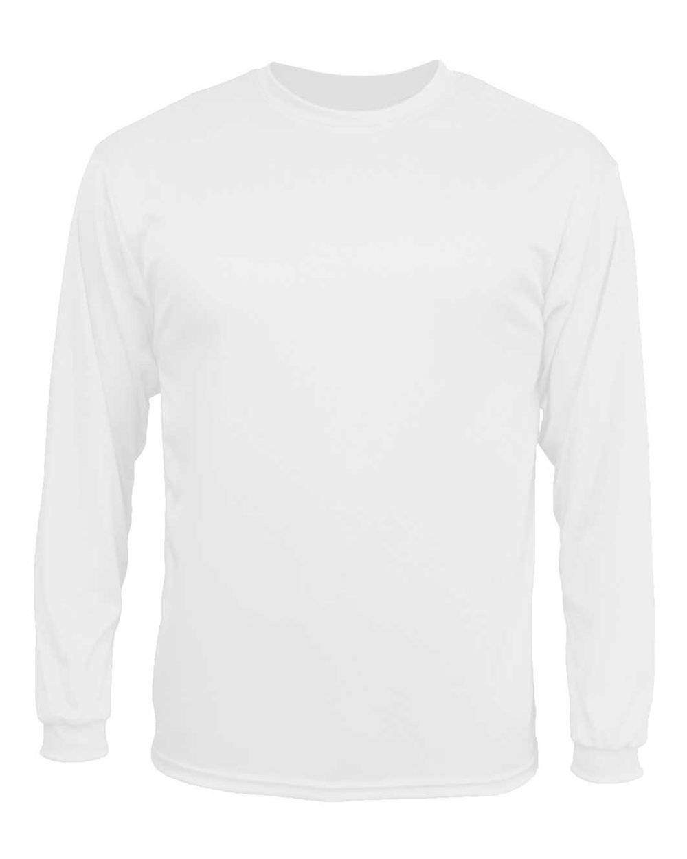 C2 Sport 5104 Long Sleeve Performance Tee - White - HIT a Double - 2