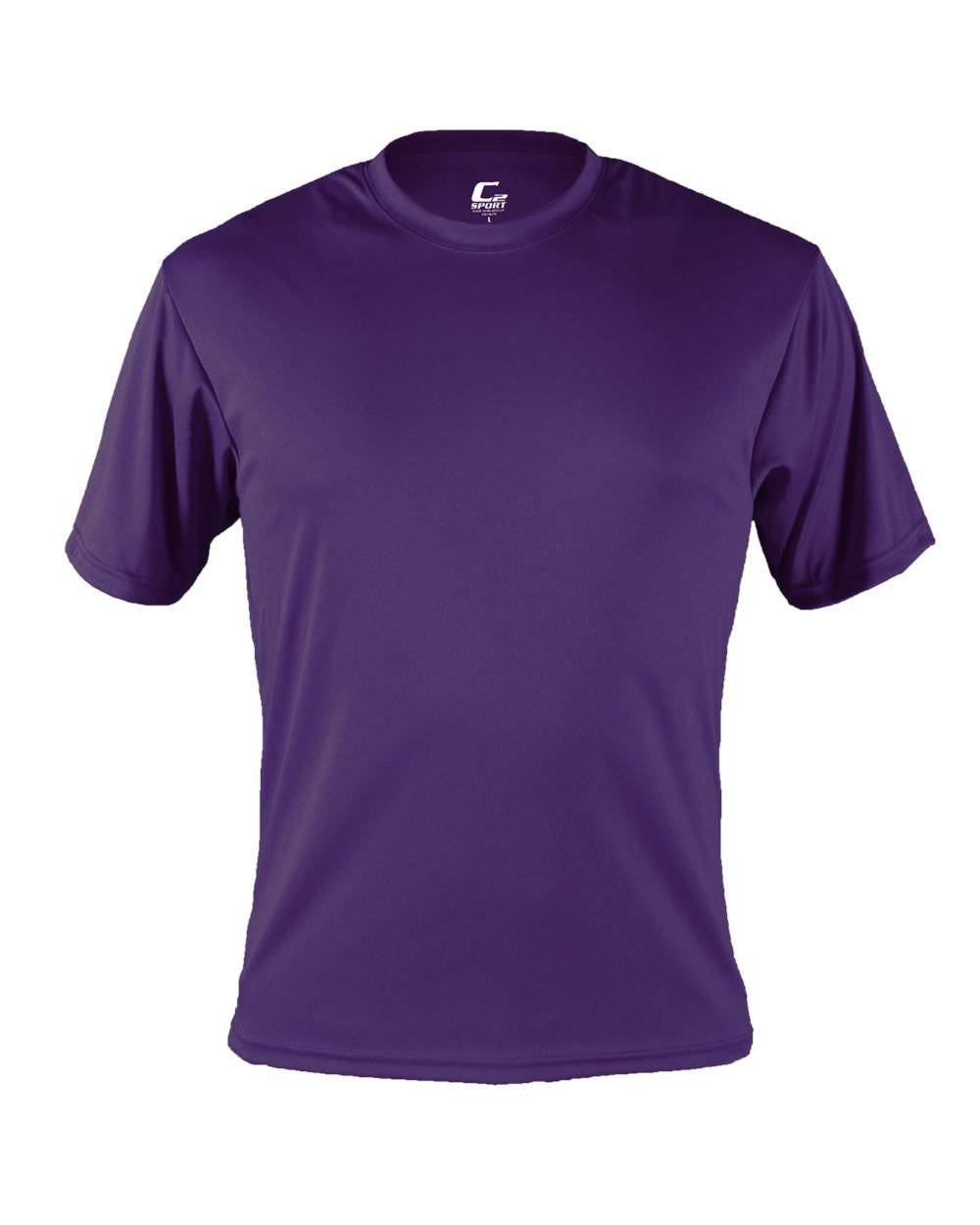 C2 Sport 5200 Performance Youth Tee - Purple - HIT a Double - 1
