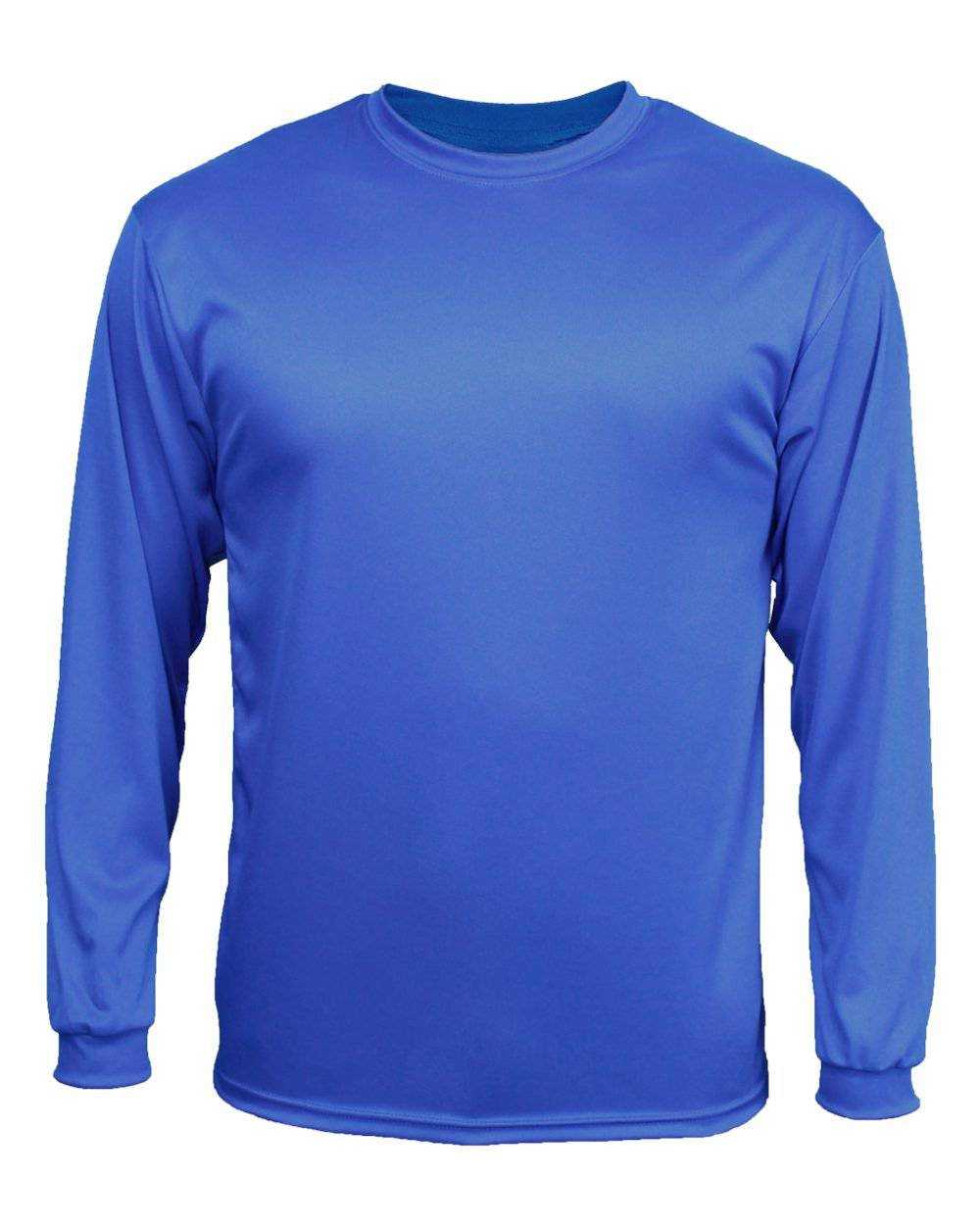 C2 Sport 5204 Long Sleeve Youth Tee - Royal - HIT a Double - 2