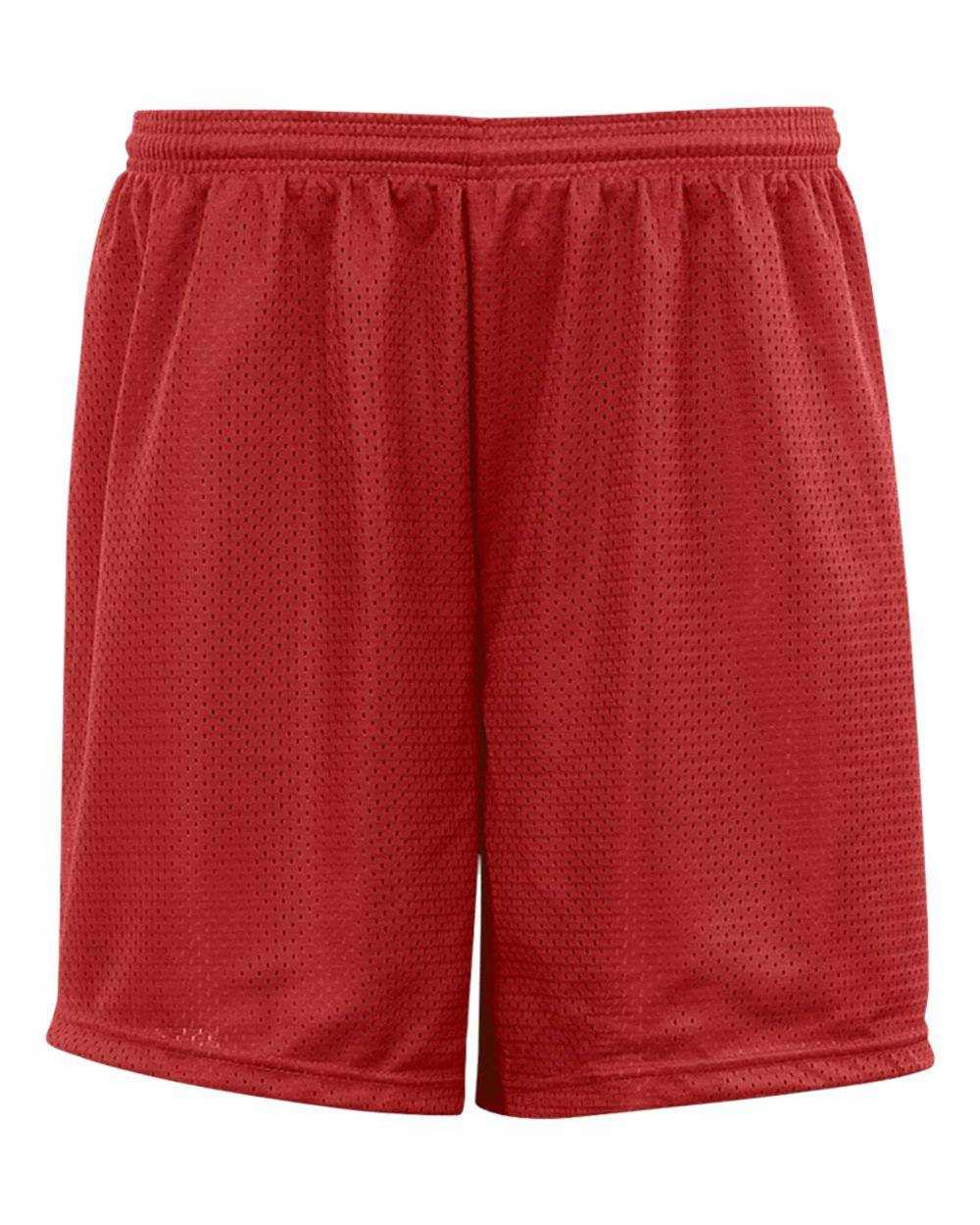 C2 Sport 5209 Youth Mesh 6" Short - Red - HIT a Double - 1
