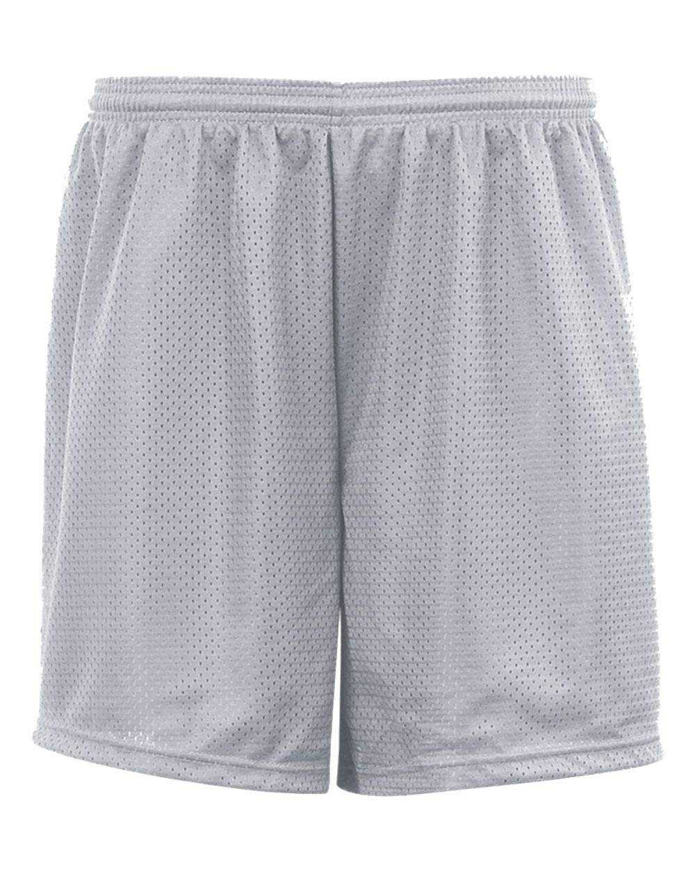 C2 Sport 5209 Youth Mesh 6&quot; Short - Silver - HIT a Double - 1