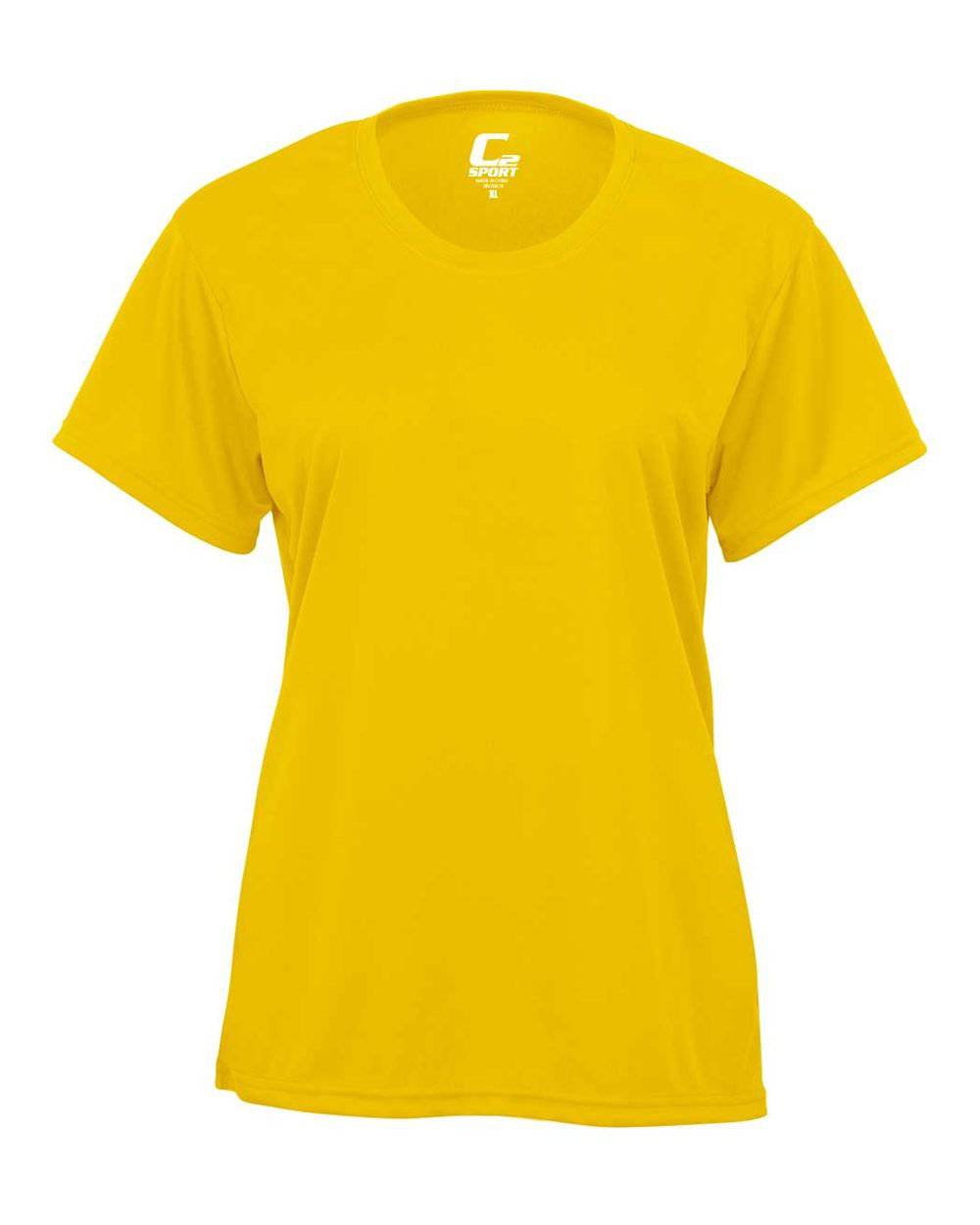C2 Sport 5600 Ladies Tee - Gold - HIT a Double - 1