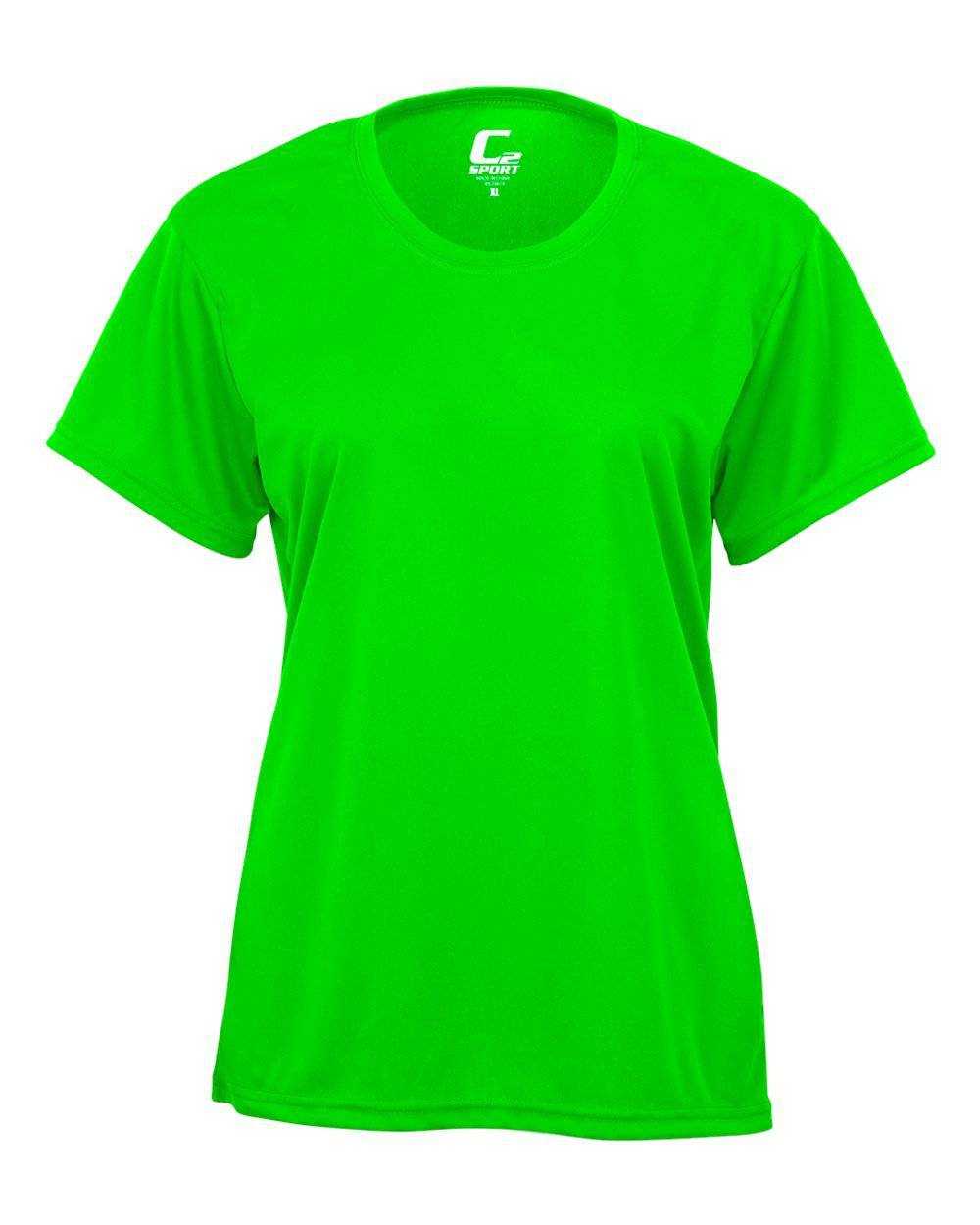 C2 Sport 5600 Ladies Tee - Lime - HIT a Double - 1