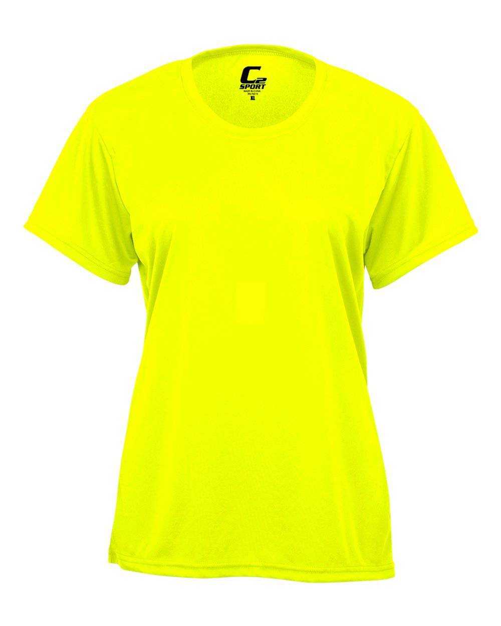 C2 Sport 5600 Ladies Tee - Yellow Green - HIT a Double - 1