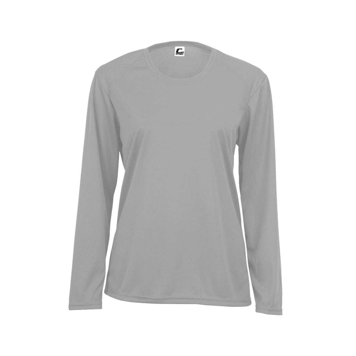 C2 Sport 5604 Long Sleeve Ladies Tee - Silver - HIT a Double - 1