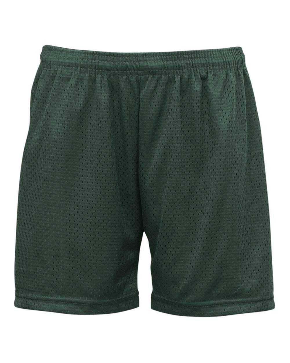 Badger Sport 7216 Ladies Mesh/Tricot Short - Forest - HIT a Double - 1