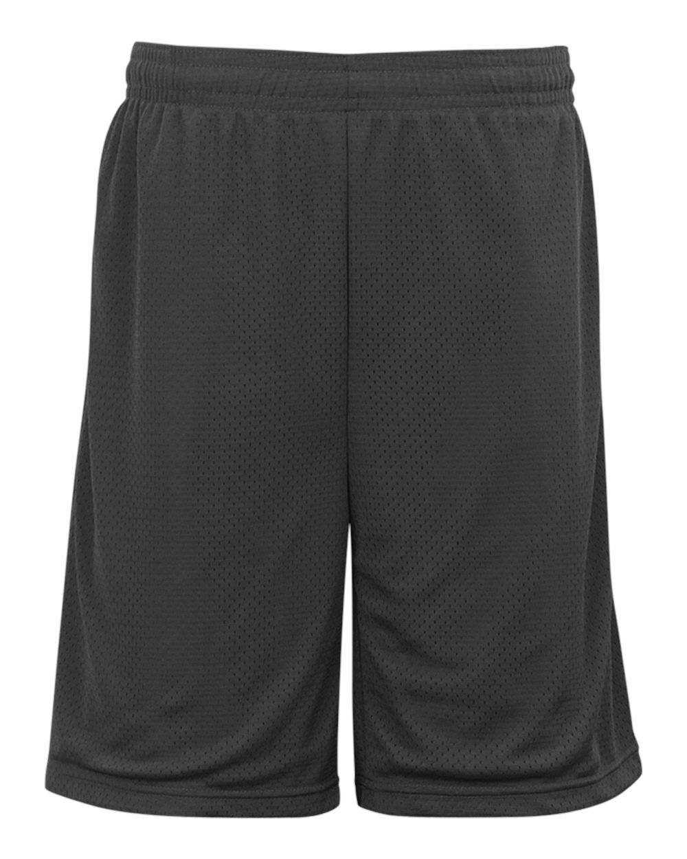 Badger Sport 7219 Pocketed Mesh Short - Graphite - HIT a Double - 1