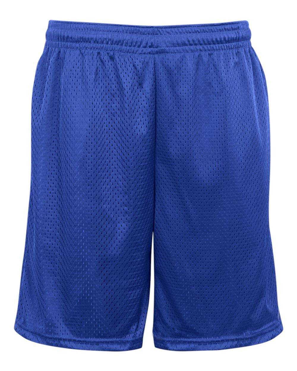 Badger Sport 7219 Pocketed Mesh Short - Royal - HIT a Double - 1