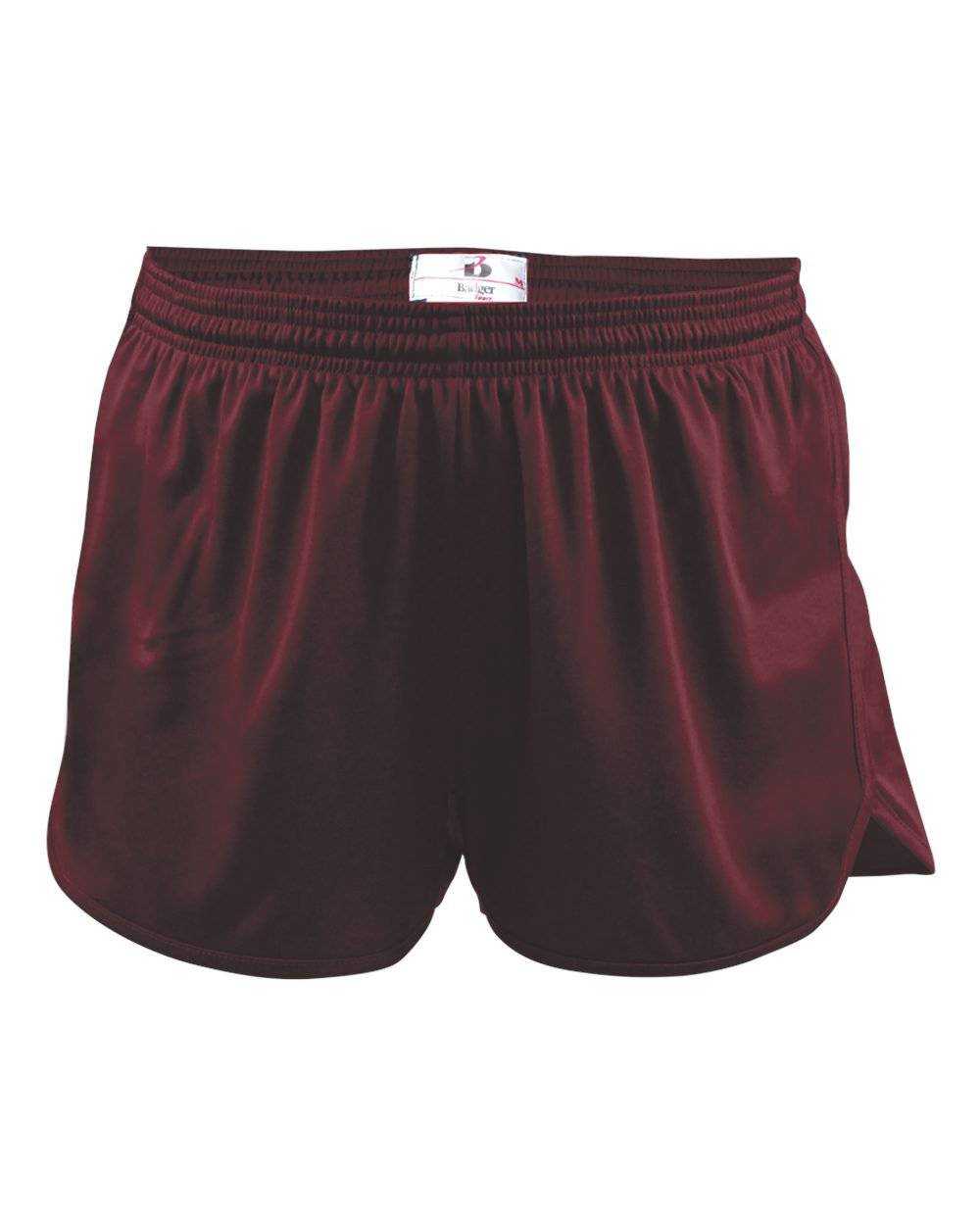 Badger Sport 7272 B-Core Mens Track Short - Maroon - HIT a Double - 1