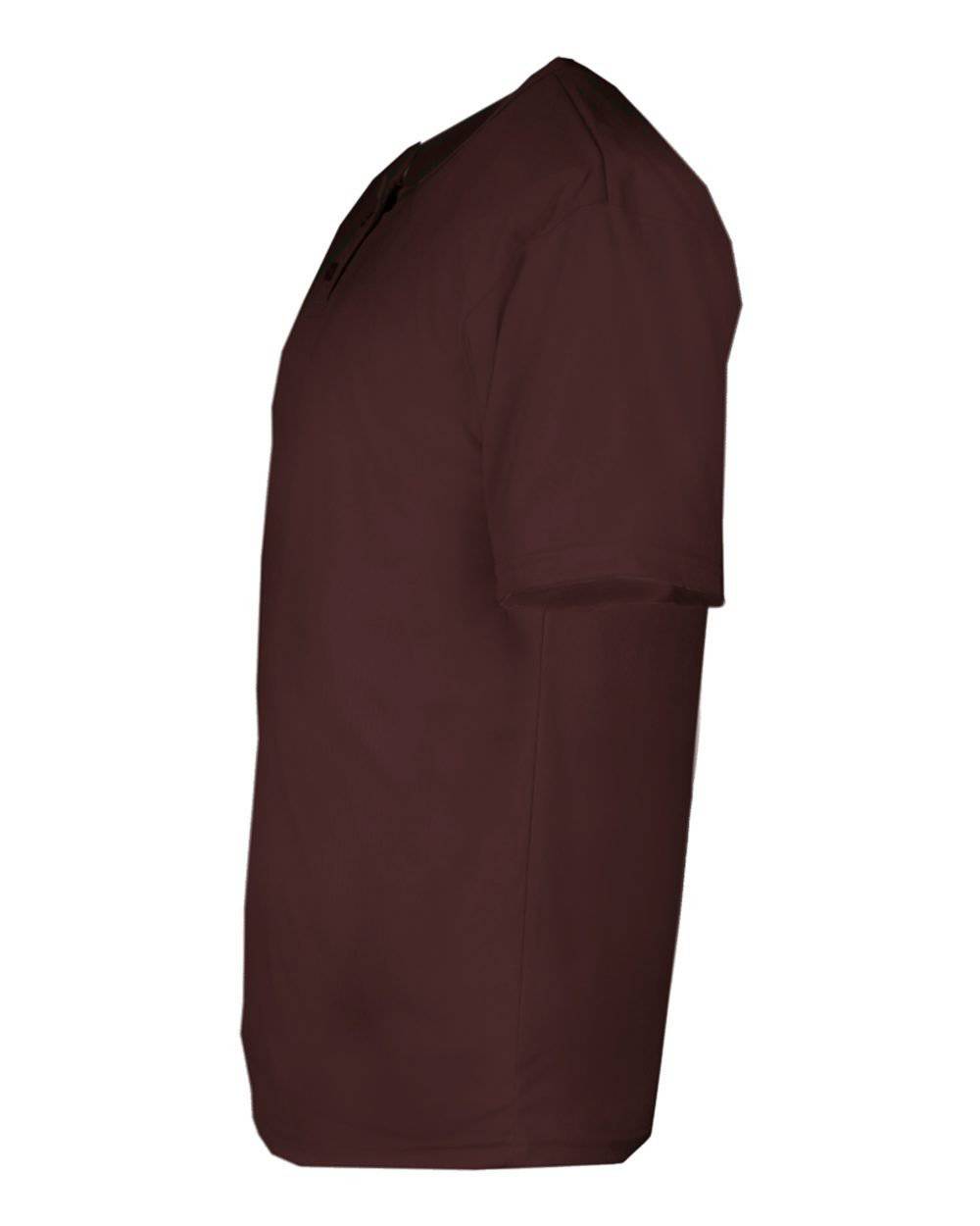 Badger Sport 7930 Adult B-Core Placket - Maroon - HIT a Double - 2