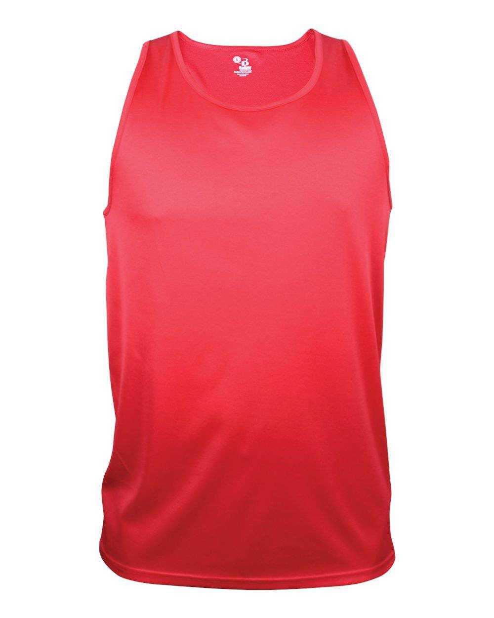 Badger Sport 8662 B-Core Mens Singlet - Red - HIT a Double - 1