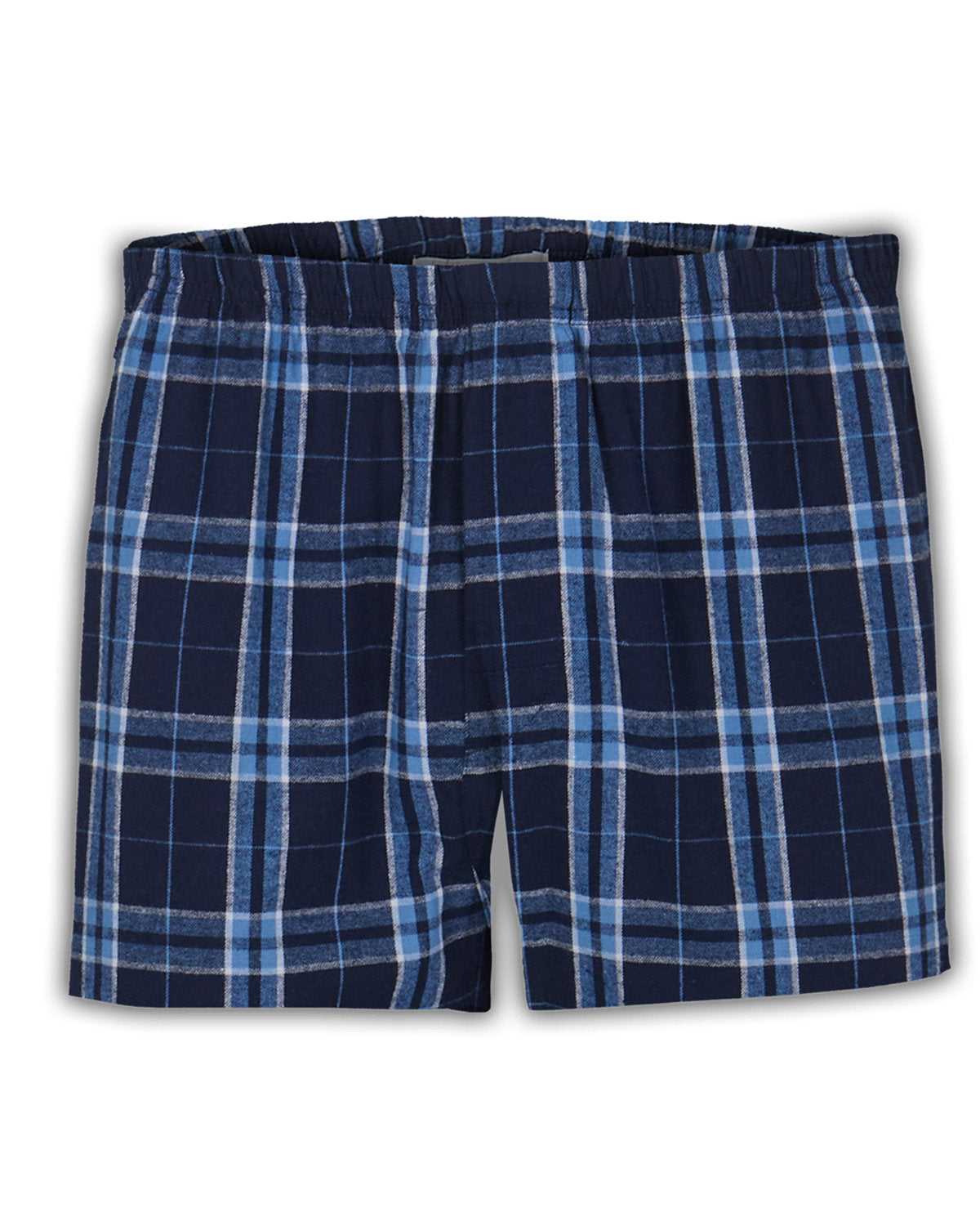 Boxercraft BM6701 Double Brushed Flannel Boxers - Navy/ Columbia - HIT a Double - 1