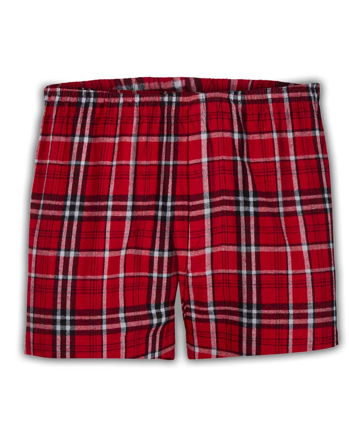 Boxercraft BM6701 Double Brushed Flannel Boxers - Red/ White - HIT a Double - 1