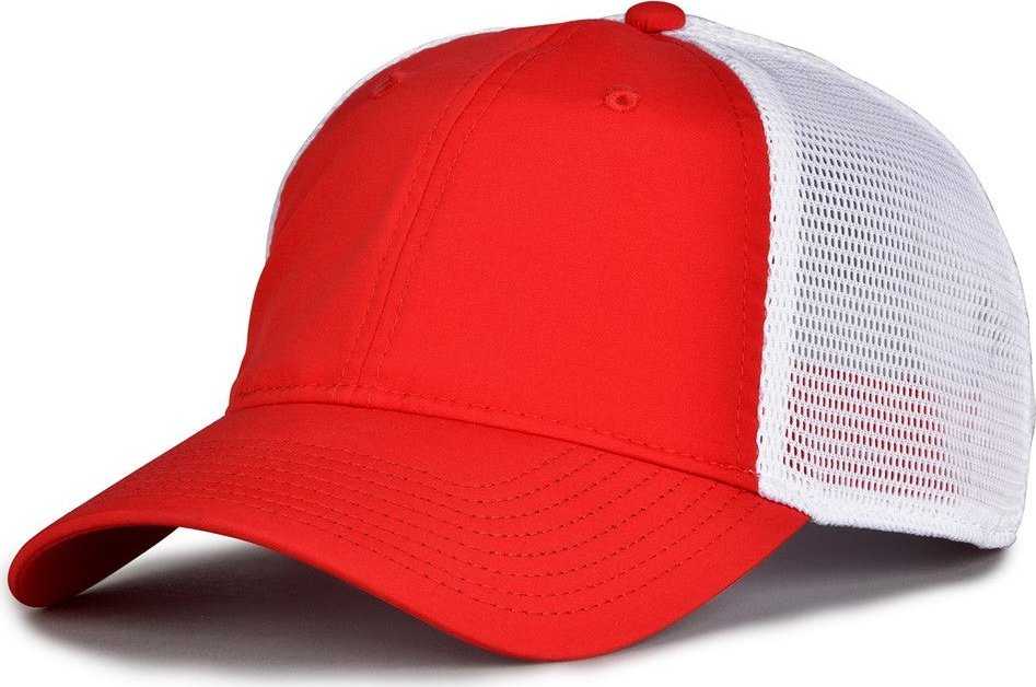 The Game GB455 Poly Mesh Cap - Red - HIT A Double