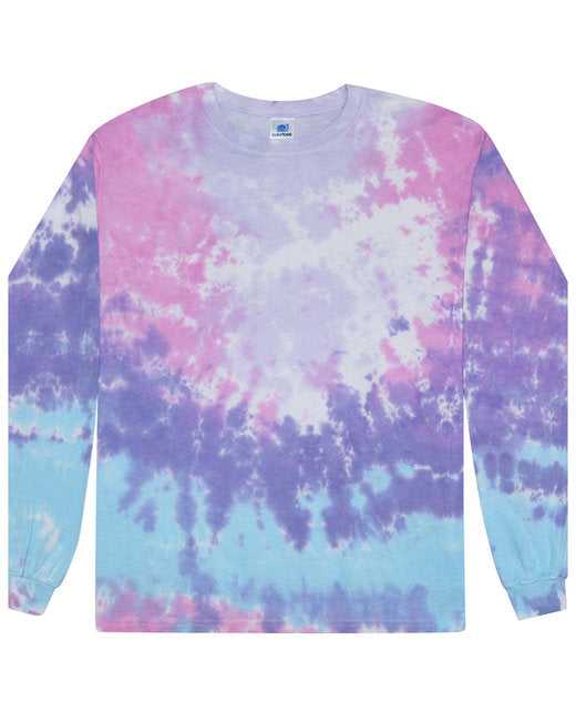 Tie-Dye CD2000Y Youth Long-Sleeve Tee - Cotton Candy - HIT a Double