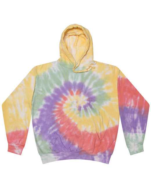 Tie-Dye CD877 Adult D Pullover Hooded Sweatshirt - Zen Rainbow - HIT a Double