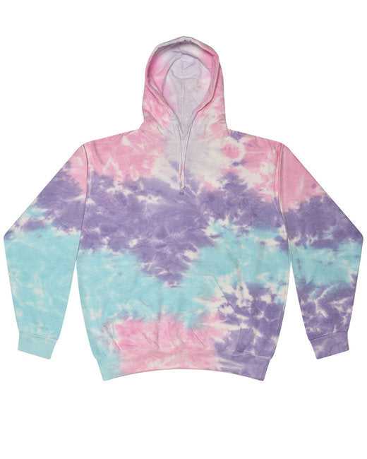 Tie-Dye CD877Y Youth 85 oz D Pullover Hooded Sweatshirt - Cotton Candy - HIT a Double