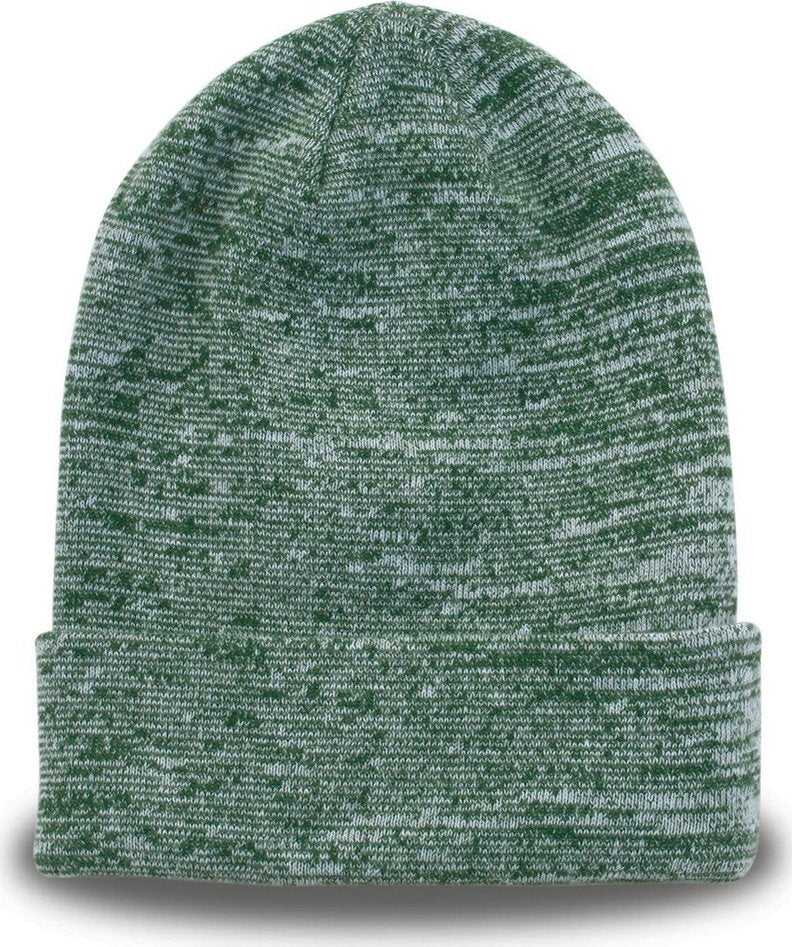 The Game GB449 Athletic Heather Roll Up Beanie - Dark Green - HIT A Double