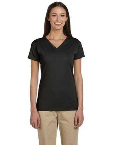 Econscious EC3052 Ladies' 100% Organic Cotton Short-Sleeve V-Neck T-Shirt - Black - HIT a Double