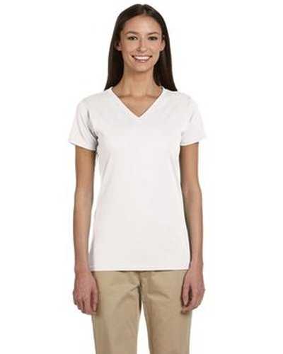 Econscious EC3052 Ladies' 100% Organic Cotton Short-Sleeve V-Neck T-Shirt - White - HIT a Double