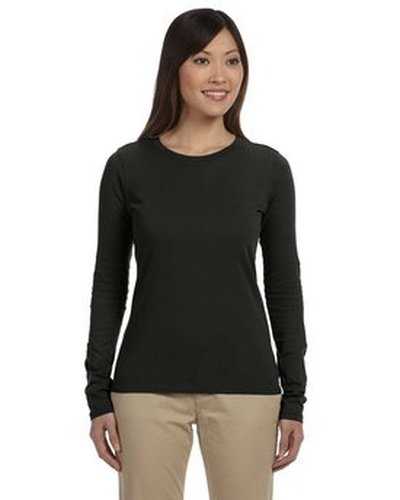 Econscious EC3500 Ladies&#39; 100% Organic Cotton Long-Sleeve T-Shirt - Black - HIT a Double