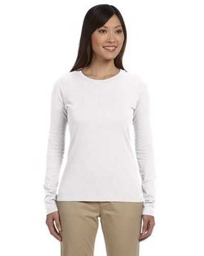 Econscious EC3500 Ladies&#39; 100% Organic Cotton Long-Sleeve T-Shirt - White - HIT a Double