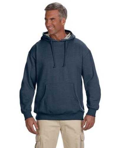 Econscious EC5570 Adult Organic Recycled Heathered Fleece Pullover Hooded Sweatshirt - Water - HIT a Double