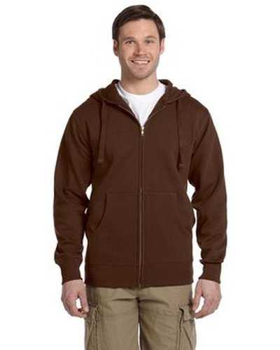Econscious EC5650 Men&#39;s Organic Recycled Full-Zip Hooded Sweatshirt - Earth - HIT a Double