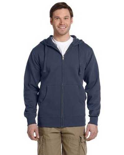Econscious EC5650 Men&#39;s Organic Recycled Full-Zip Hooded Sweatshirt - Pacific - HIT a Double