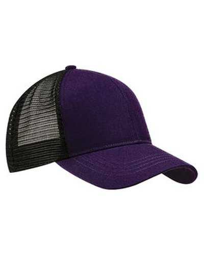 Econscious EC7070 Eco Trucker Organic Recycled Cap - Beetroot Black - HIT a Double
