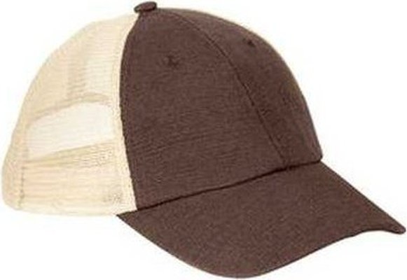 Econscious EC7095 Hemp Washed Soft Mesh Trucker Cap - Earth Oyster - HIT a Double