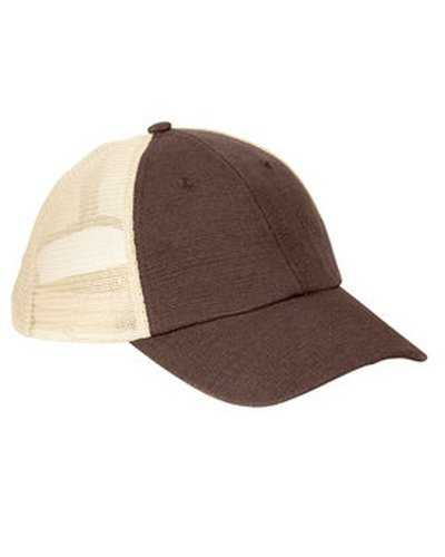 Econscious EC7095 Hemp Washed Soft Mesh Trucker Cap - Earth Oyster - HIT a Double
