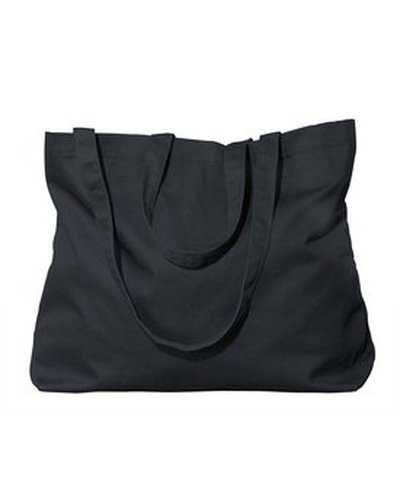 Econscious EC8001 Organic Cotton Large Twill Tote - Black - HIT a Double