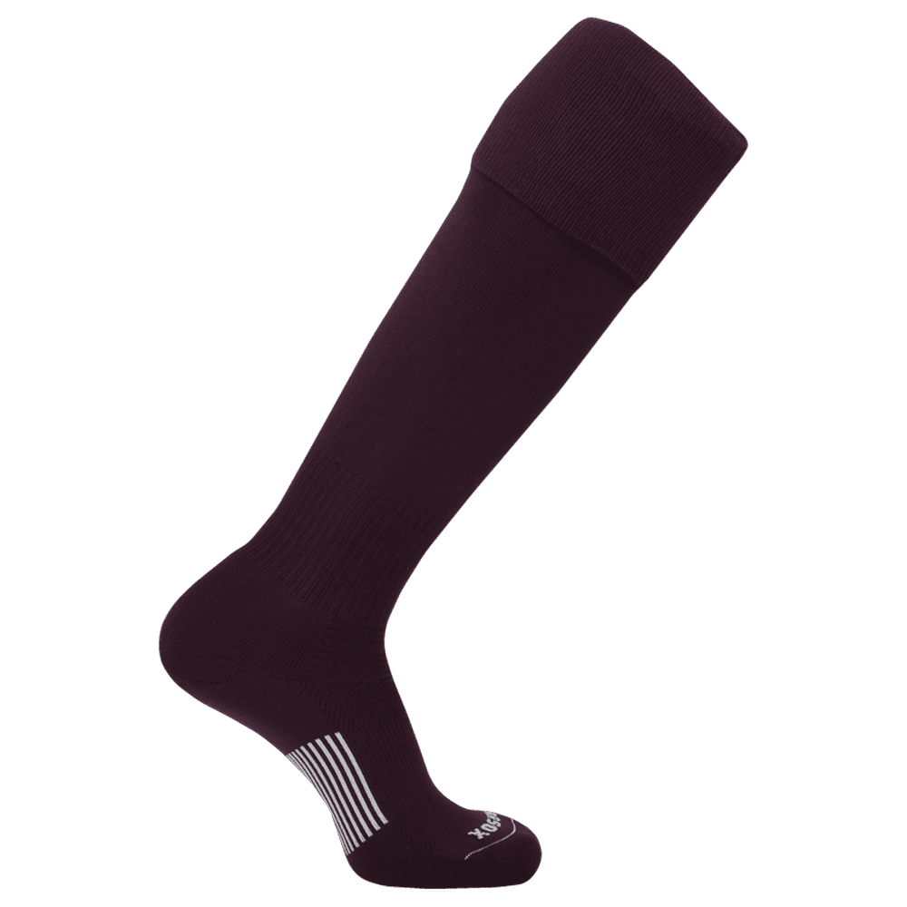 Pearsox Euro Solid Knee High Socks - Maroon - HIT a Double
