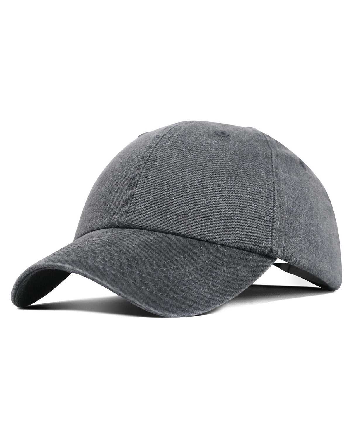Fahrenheit F470 Promotional Pigment Dyed Washed Cotton Cap - Charcoal - HIT a Double - 1