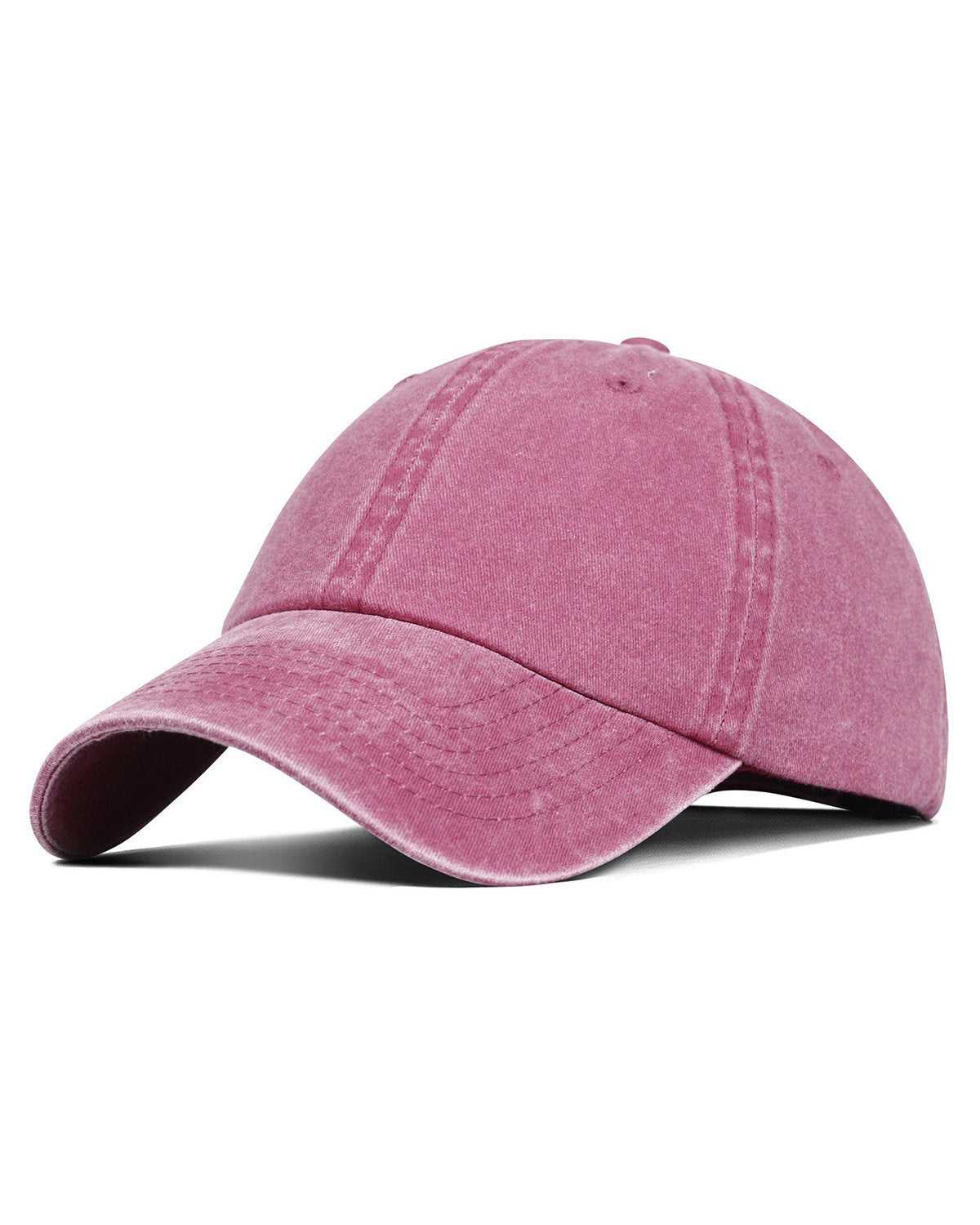 Fahrenheit F470 Promotional Pigment Dyed Washed Cotton Cap - Nantucket Red - HIT a Double - 1