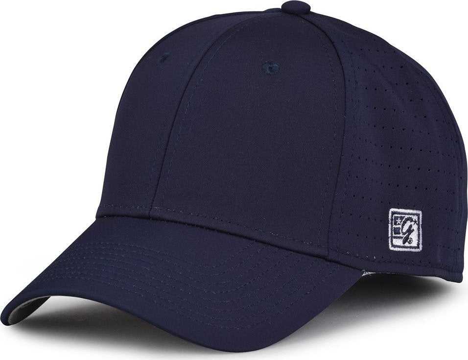 The Game GB904 Precurved Perforated Gamechanger Cap - Navy - HIT A Double