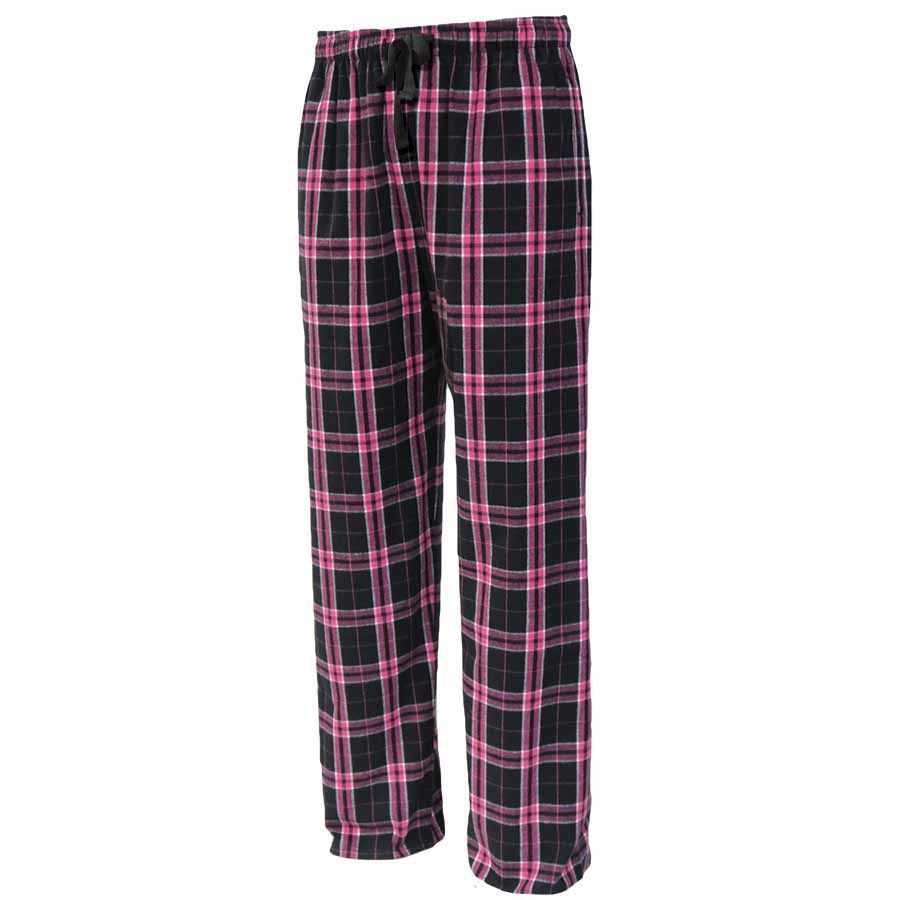 Pennant FLNP Flannel Plaid Pant - Black Pink - HIT a Double