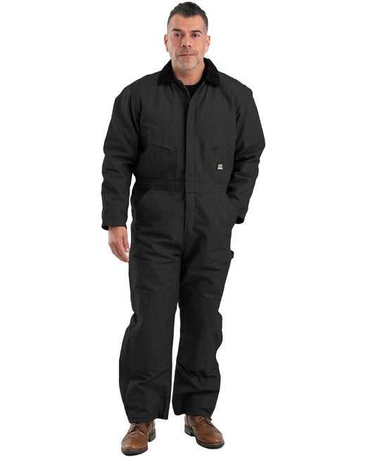 Berne I417 Men&#39;s Heritage Duck Insulated Coverall - Black - HIT a Double