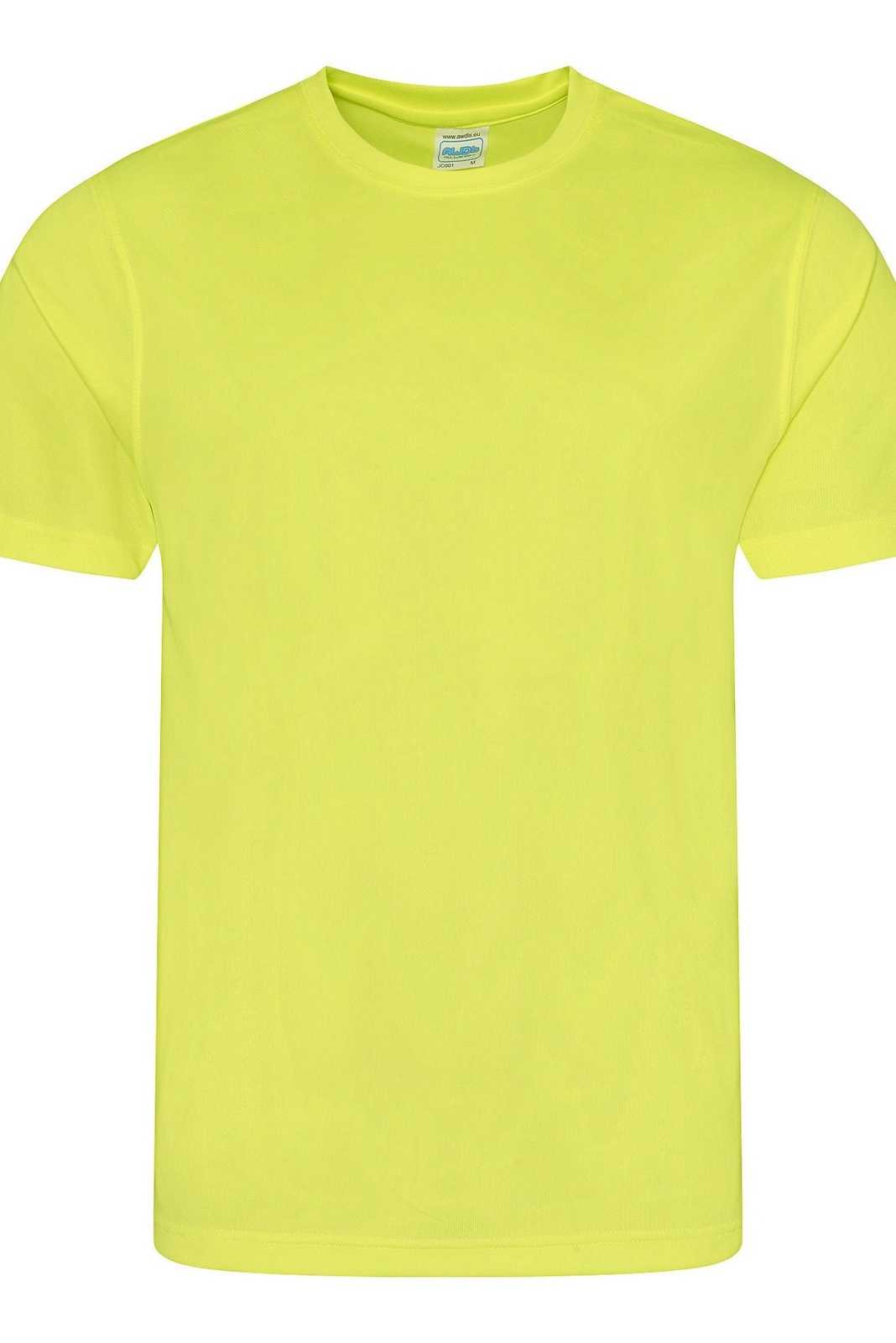 Just Cool JCA001 Cool Tee - Electric Yellow - HIT a Double